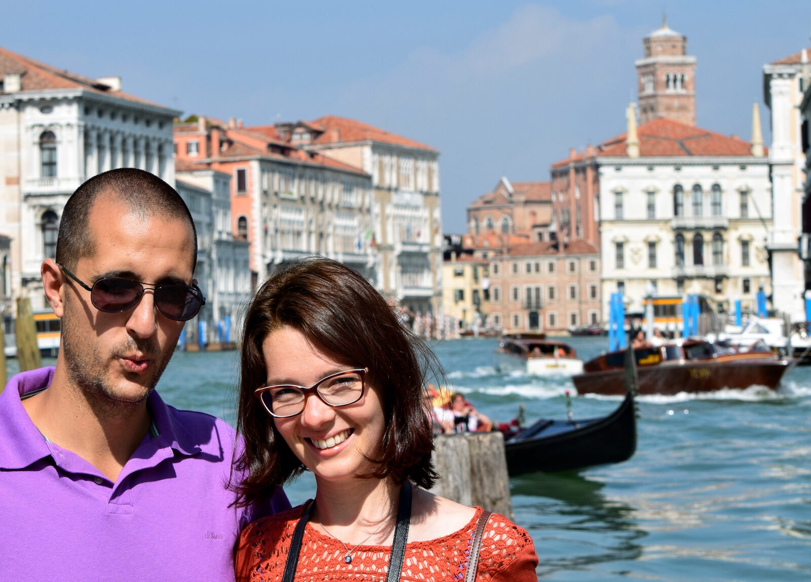 Adrian with his wife, visited Venice for the first time together in 2015