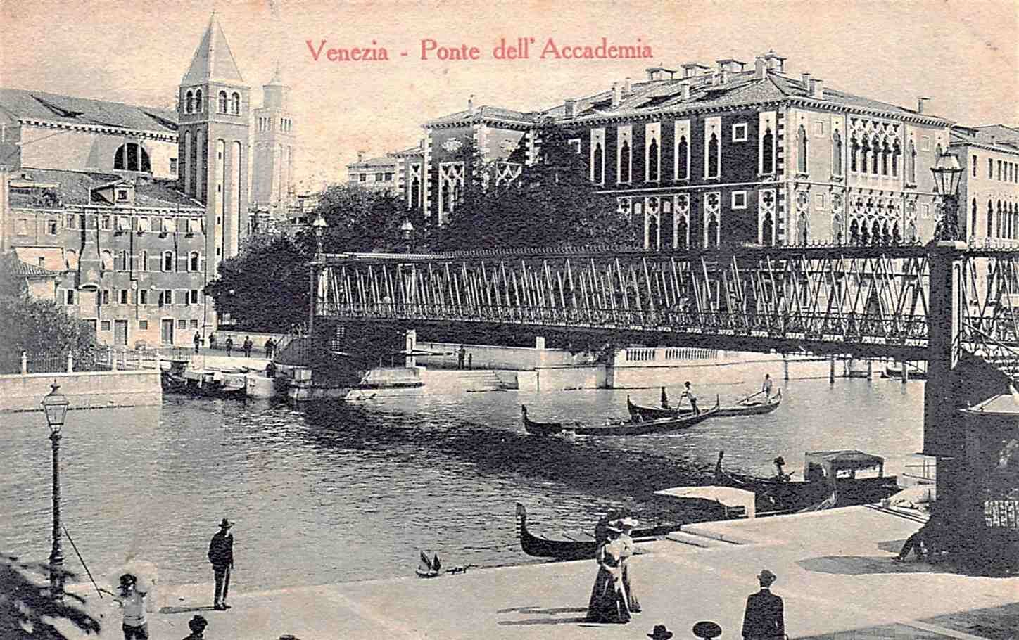 Accademia Bridge : It's worth remembering that this was the original steel bridge, before the wooden structure came to be