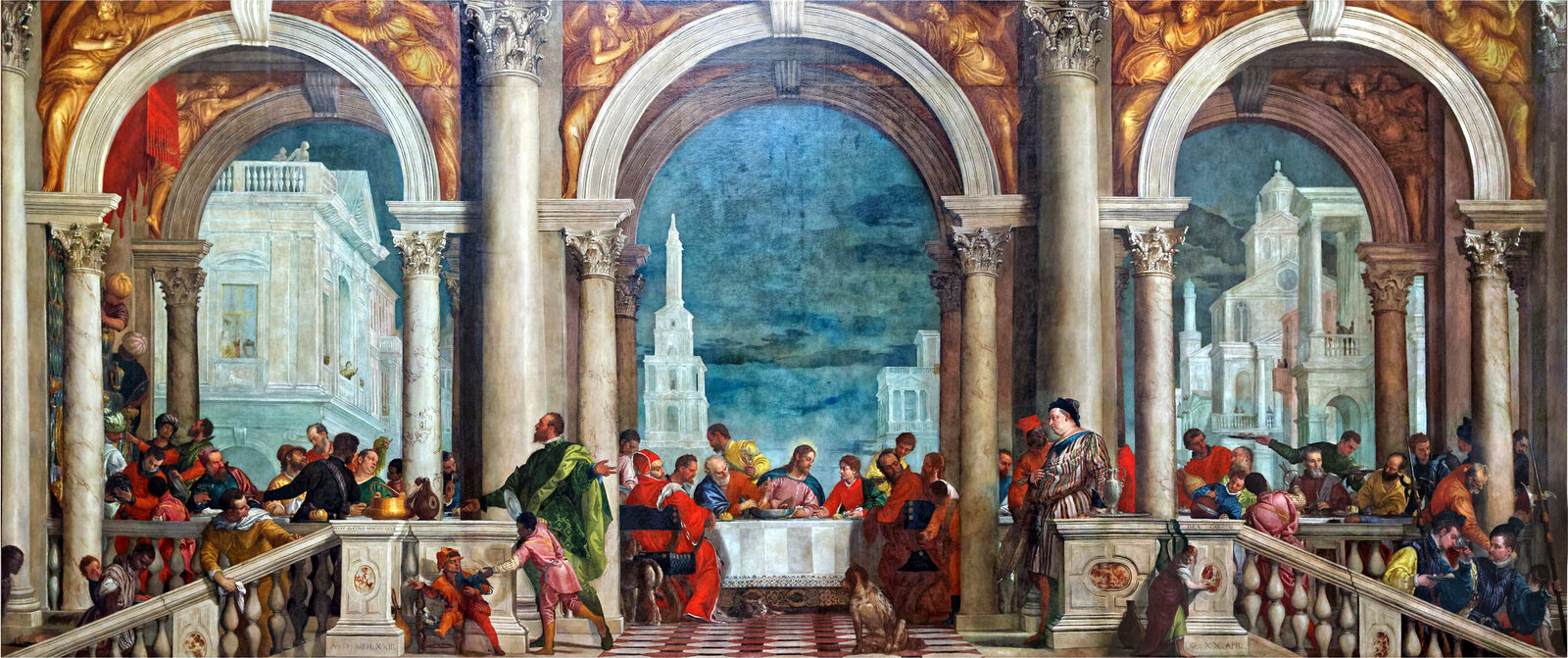 Accademia Galleries : Nonetheless, the Gallery displays an abundance of other artworks to captivate and inspire, such as the wall-sized 'The feast in the house of Levi' by Paolo Veronese