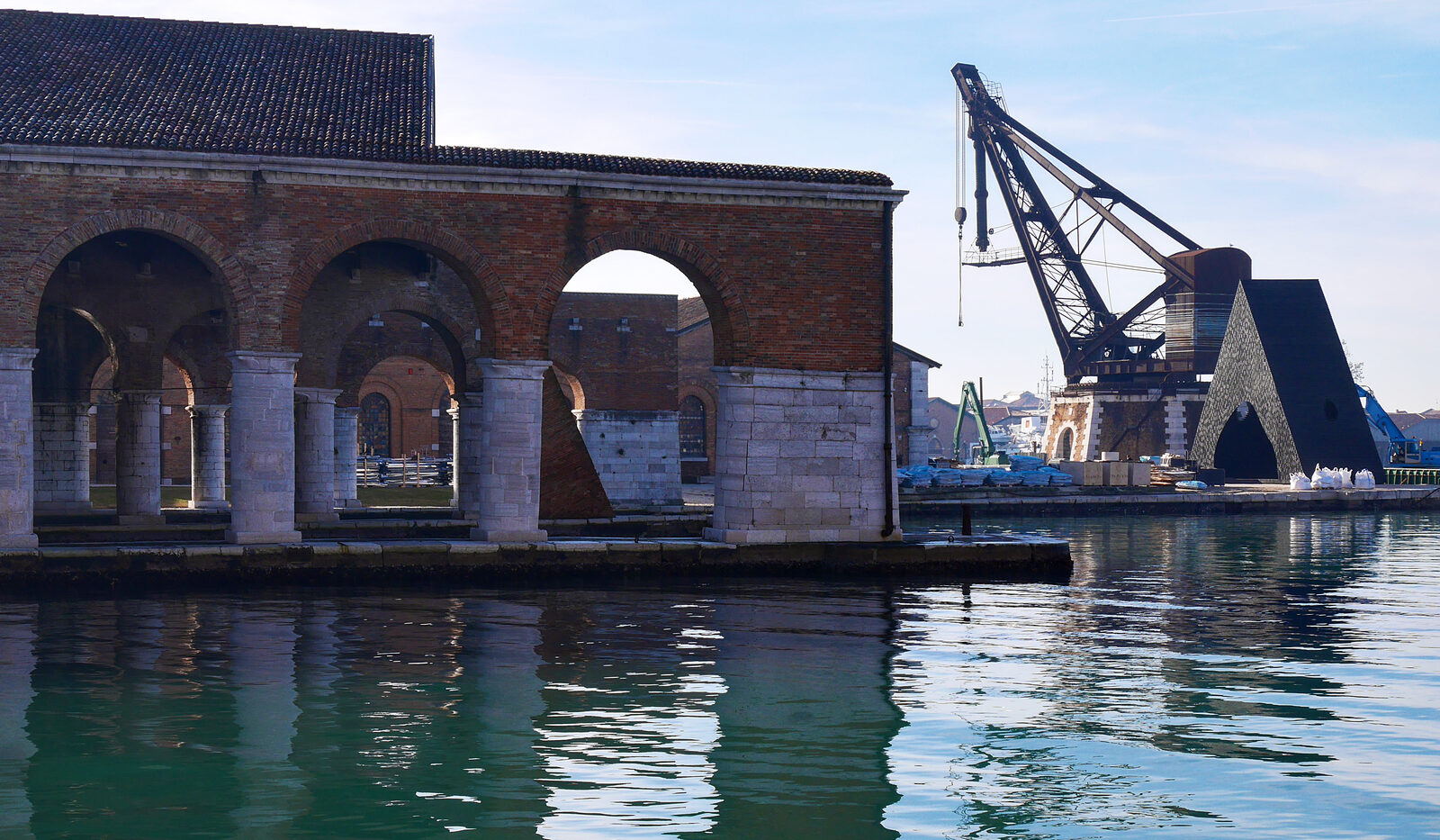 Venetian Arsenal : The massive Armstrong hydraulic crane that assisted in the construction of larger warships