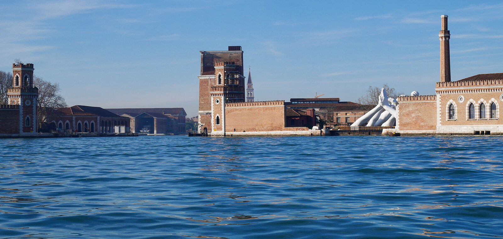 Venetian Arsenal : Porta Nuova seen from the lagoon
