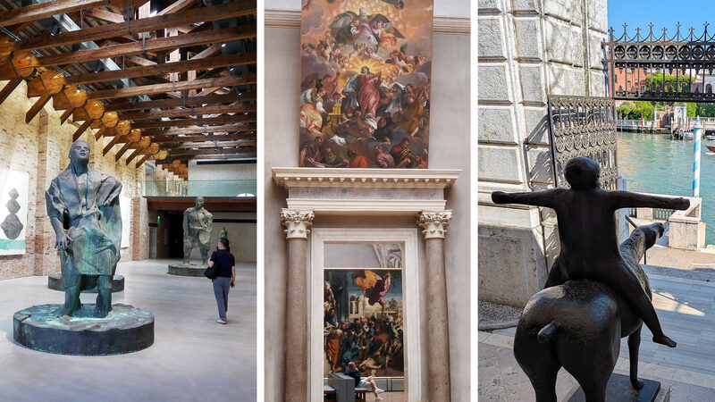 Art Venues : Collage with 3 galleries in Venice