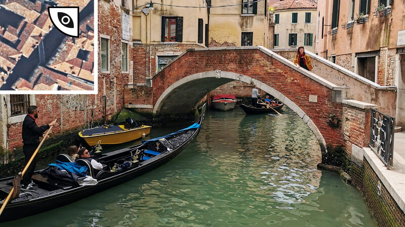 Remarkable Bridges : An example of a typical bended bridge ('ponte storto'): Ponte Marco Polo