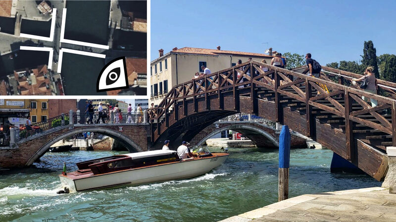 Remarkable Bridges : Tre Ponti next to Piazzale Roma