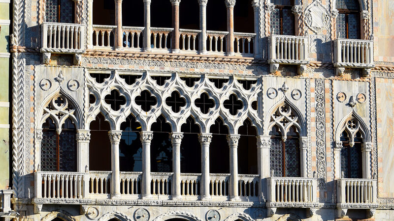 Ca' d'Oro : The distinctive facade, as seen from the Grand Canal