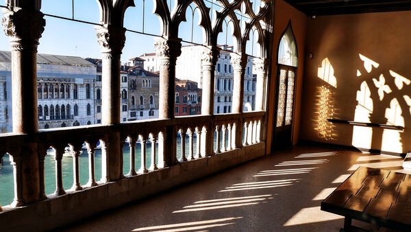 Ca' d'Oro : The Canal Grande views, framed by Gothic arcades, offer one of the city's most irresistible photo opportunity