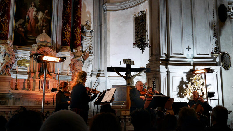 Chiesa della Pieta (Vivaldi Church) : As soon as the familiar notes of Vivaldi's 'The four seasons' begin to fill the air ...