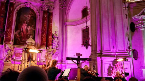 Chiesa della Pieta (Vivaldi Church) : A gentle purple hue reflects the melancholic beauty of autumn's fading light