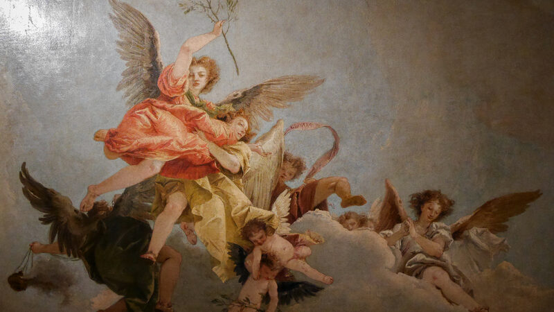 Chiesa di San Paolo : 'Glory of the Angels', adorning the ceiling of the Oratory