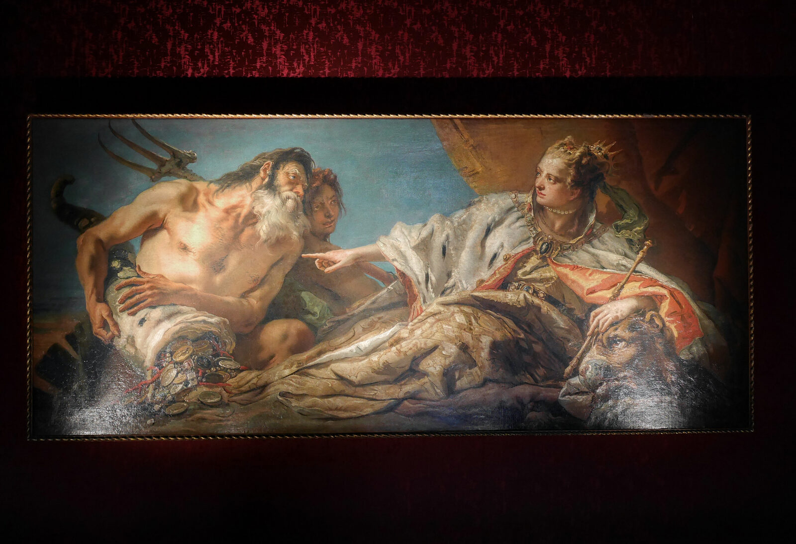 Doge's Palace : 'Venice and Neptune' by Tiepolo is among the artworks showcased in the palace's painting gallery