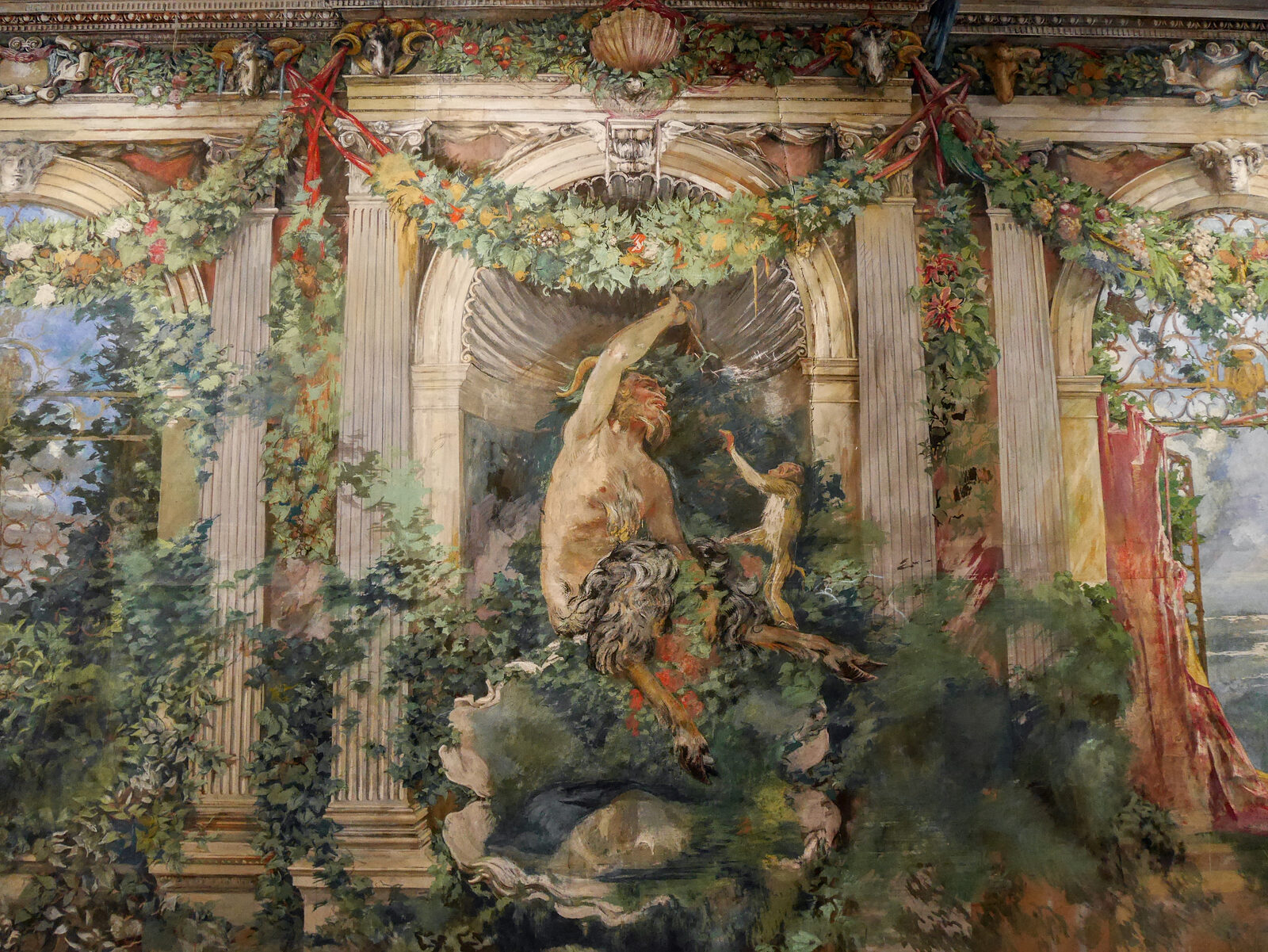 Fortuny Museum : Enriched by harmonious colors, it portrays an idyllic 'enchanted garden' animated by allegorical figures