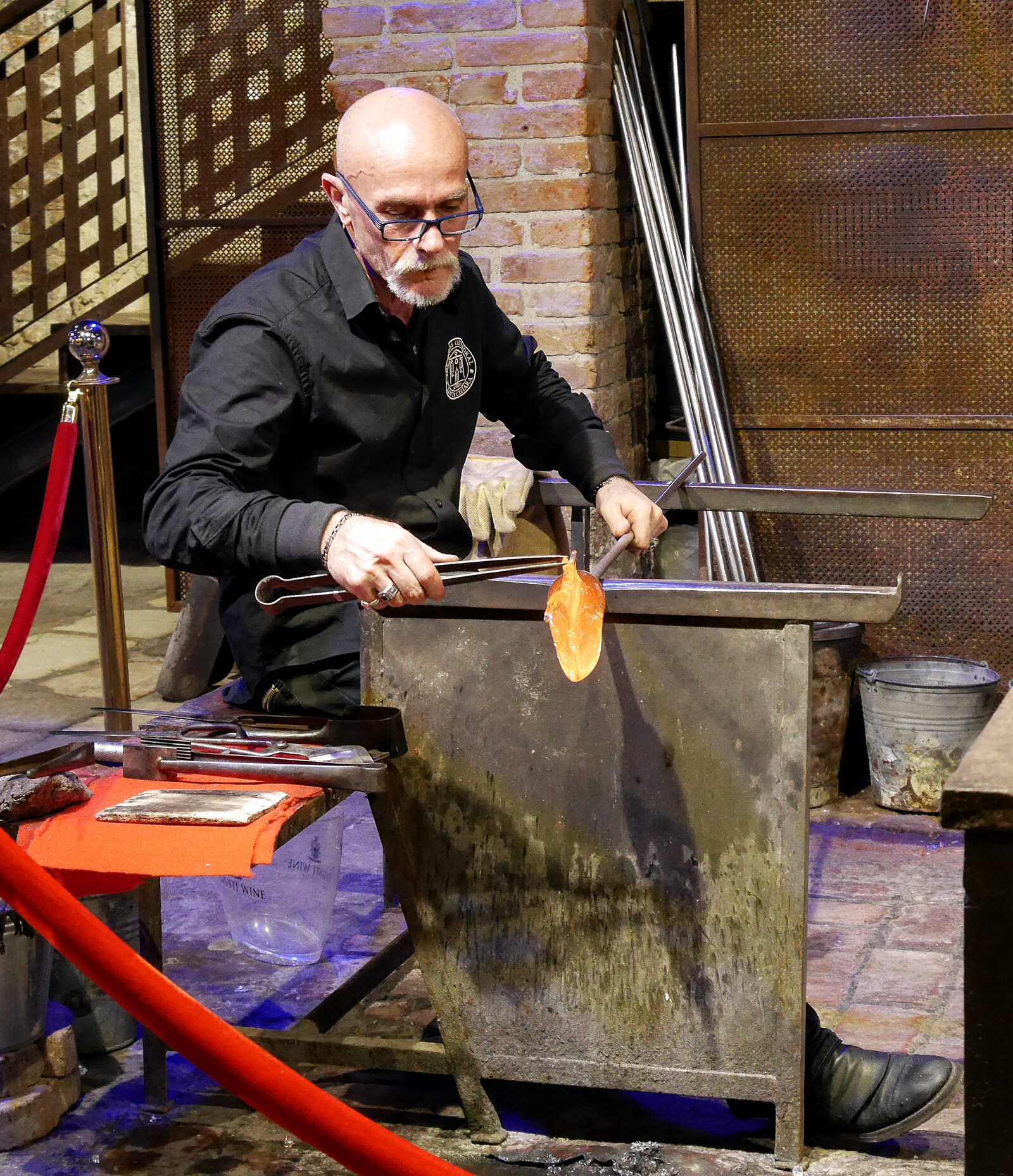 Glass Cathedral : Then come increasingly subtle manipulations of the molten glass