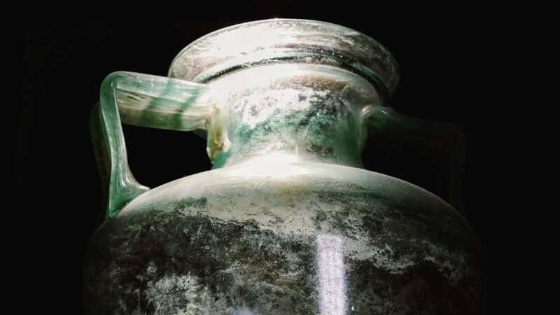 Glass Museum : A Roman-era glass vase