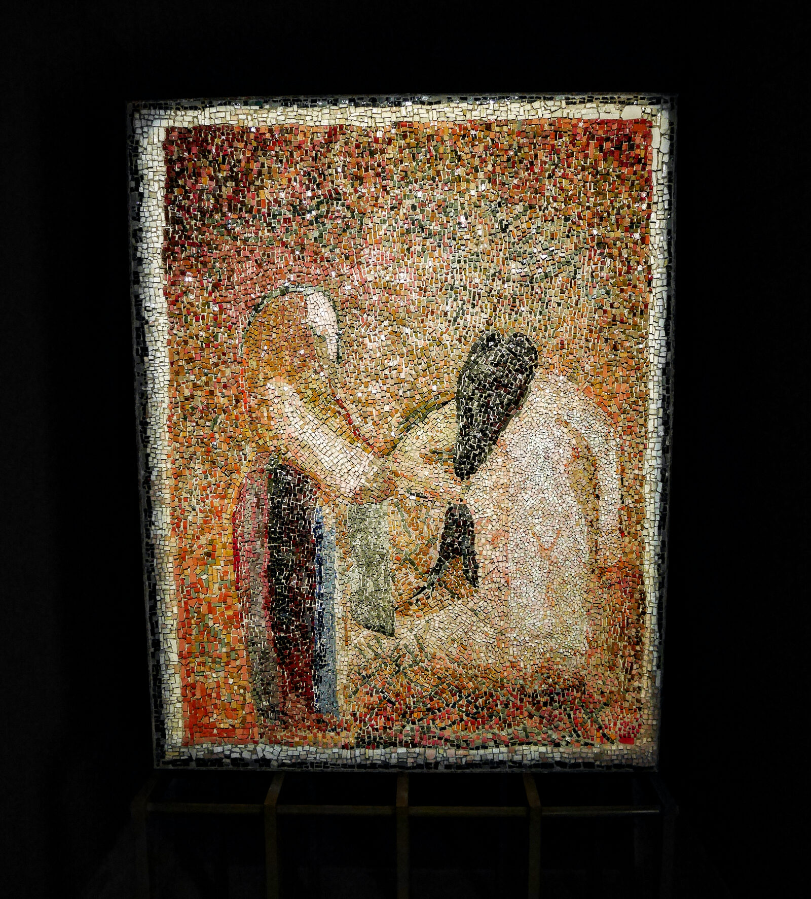 Le Stanze del Vetro : 'The bath' is a 1929 glass mosaic by Carlo Scarpa and Mario De Luigi, crafted from fine, multicolored glass tesserae