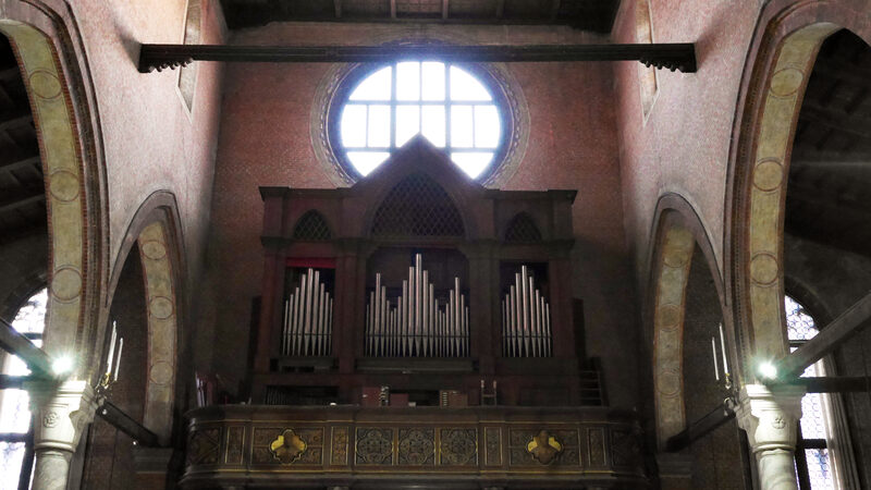 Madonna dell'Orto : The organ over the entrance is one of the most powerful in Venice