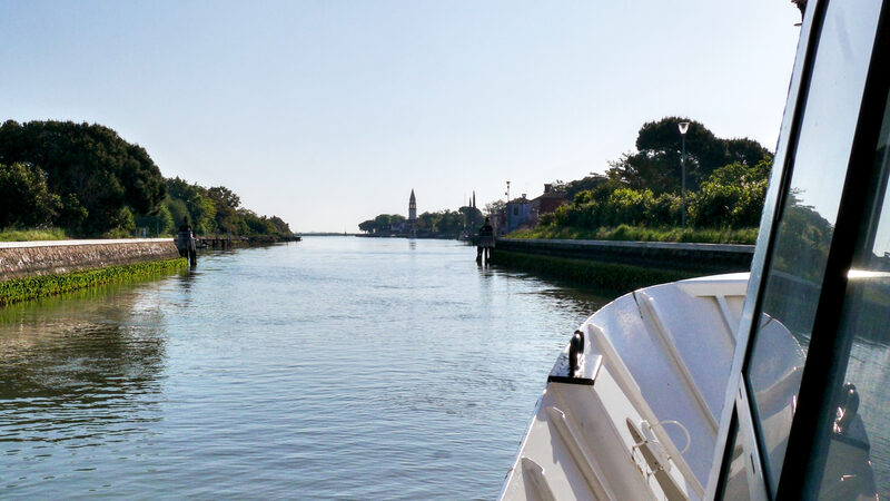 Mazzorbo : On Vaporetto 12 to Burano, you'll actually pass Mazzorbo (it's the stop right before Burano)