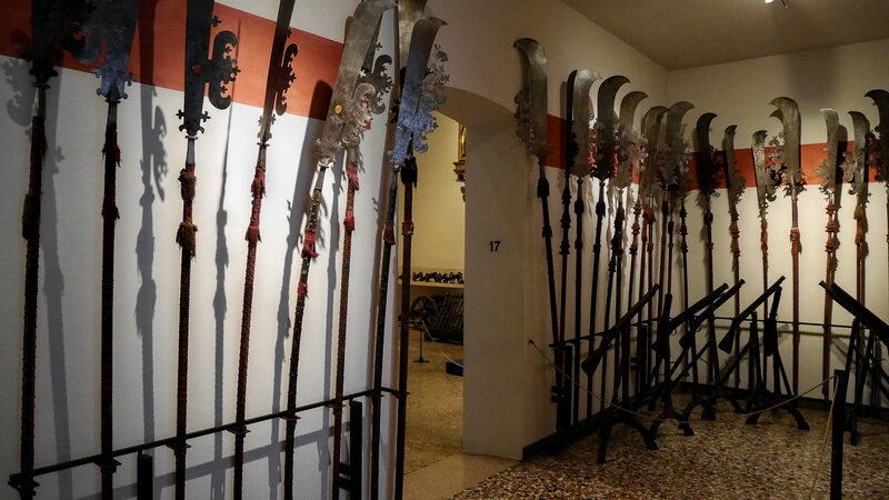 Museo Correr : And various weapons such as the Venetian falcioni (spears)