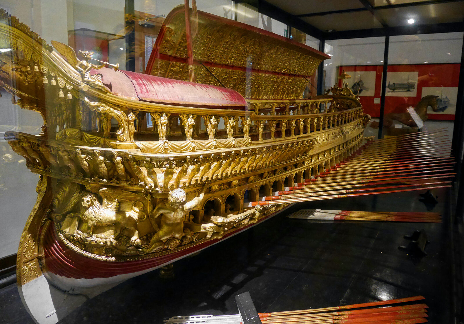 Naval History Museum : One of the museum's highlights is a replica of the Bucintoro, the Doge's ceremonial barge that was once adorned with gold