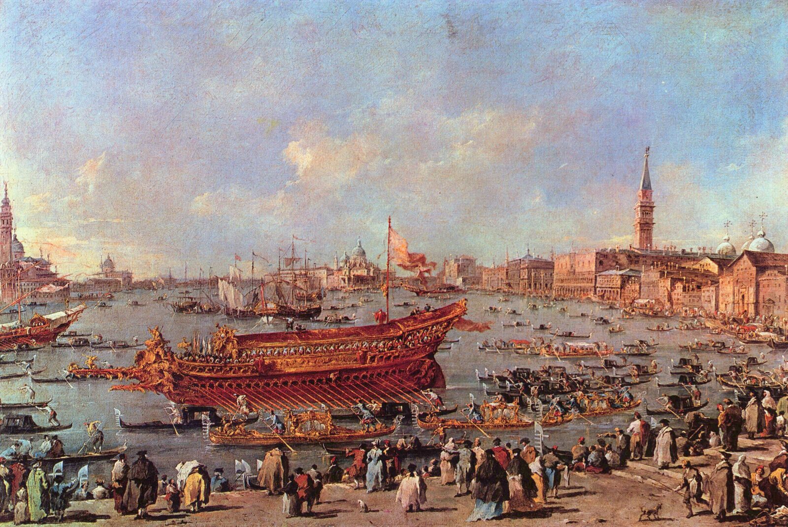 Naval History Museum : In this painting from the late 1700s, the Bucintoro can be seen gliding through the lagoon