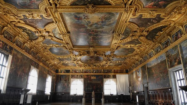 Palazzo Ducale : The Chamber of the Great Council is the largest and most majestic chamber in the palace