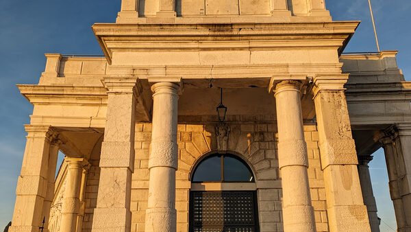 Punta della Dogana : The extremity of the customs (italian 'dogana') building, crowned by the Fortuna statue