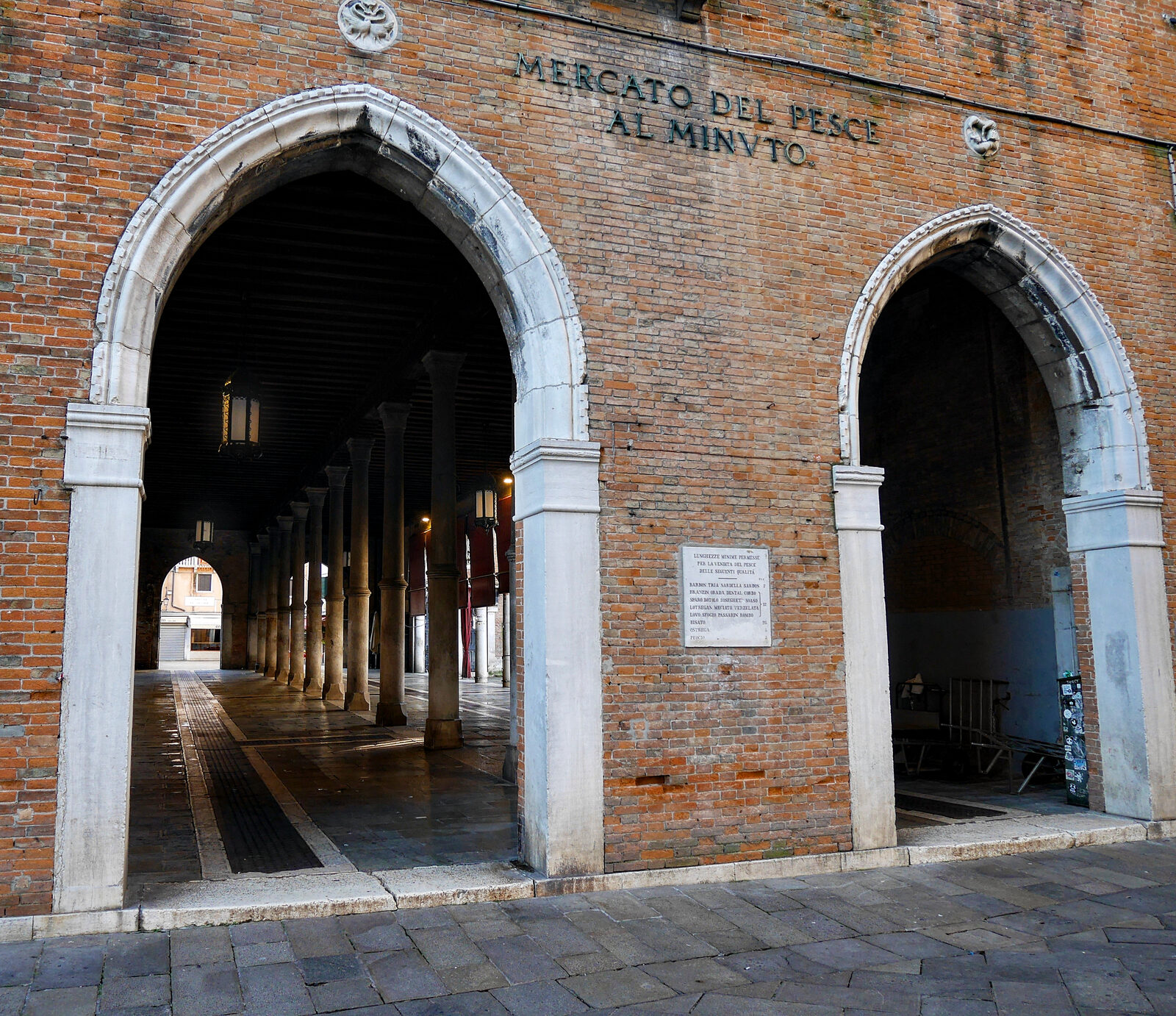 Rialto Market : The 1907 Neo-Gothic fish market hall exterior