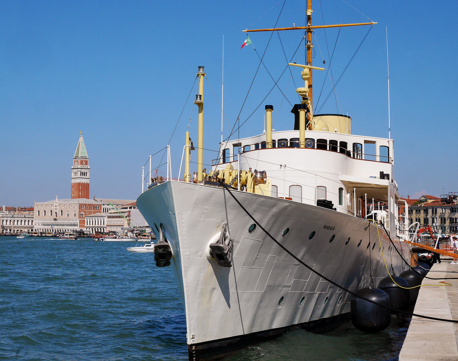 Riva degli Schiavoni : If you're lucky, you might even catch an historic vessel anchored in front of Naval History Museum