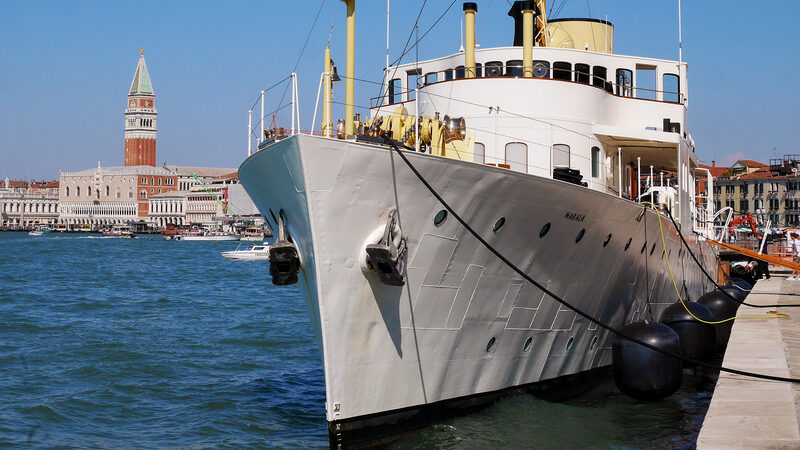 Riva degli Schiavoni : If you're lucky, you might even catch an historic vessel anchored in front of Naval History Museum
