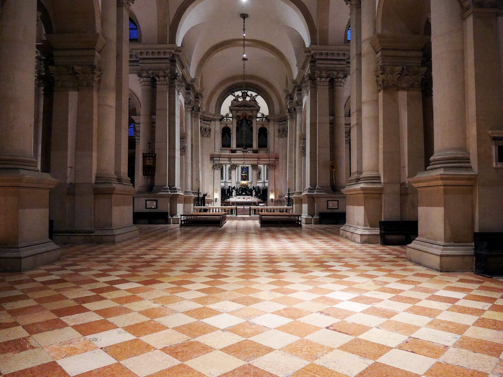 San Giorgio Maggiore : The same angle, as darkness begins to fall outside