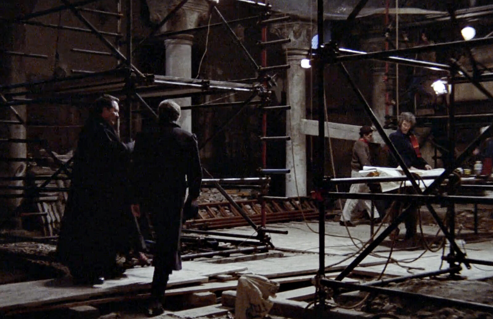 San Nicolo dei Mendicoli : This is the exact church Donald Sutherland restores in the cult horror film Don’t Look Now (1973) — screenshot from the movie