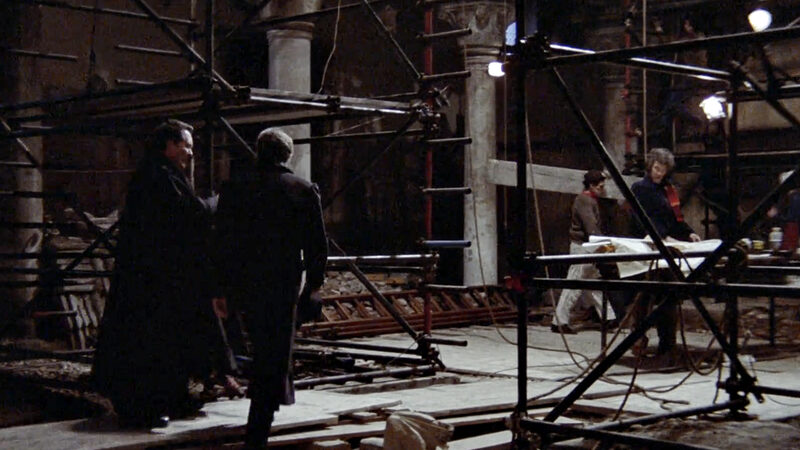 San Nicolo dei Mendicoli : This is the exact church Donald Sutherland restores in the cult horror film Don’t Look Now (1973) — screenshot from the movie