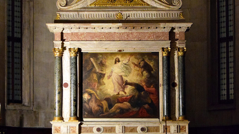 San Salvador : Titian’s 'Transfiguration of Christ' graces the high altar