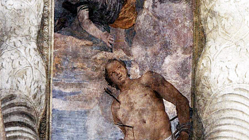 San Sebastiano : Various representations of Saint Sebastian can be found throughout the church's art
