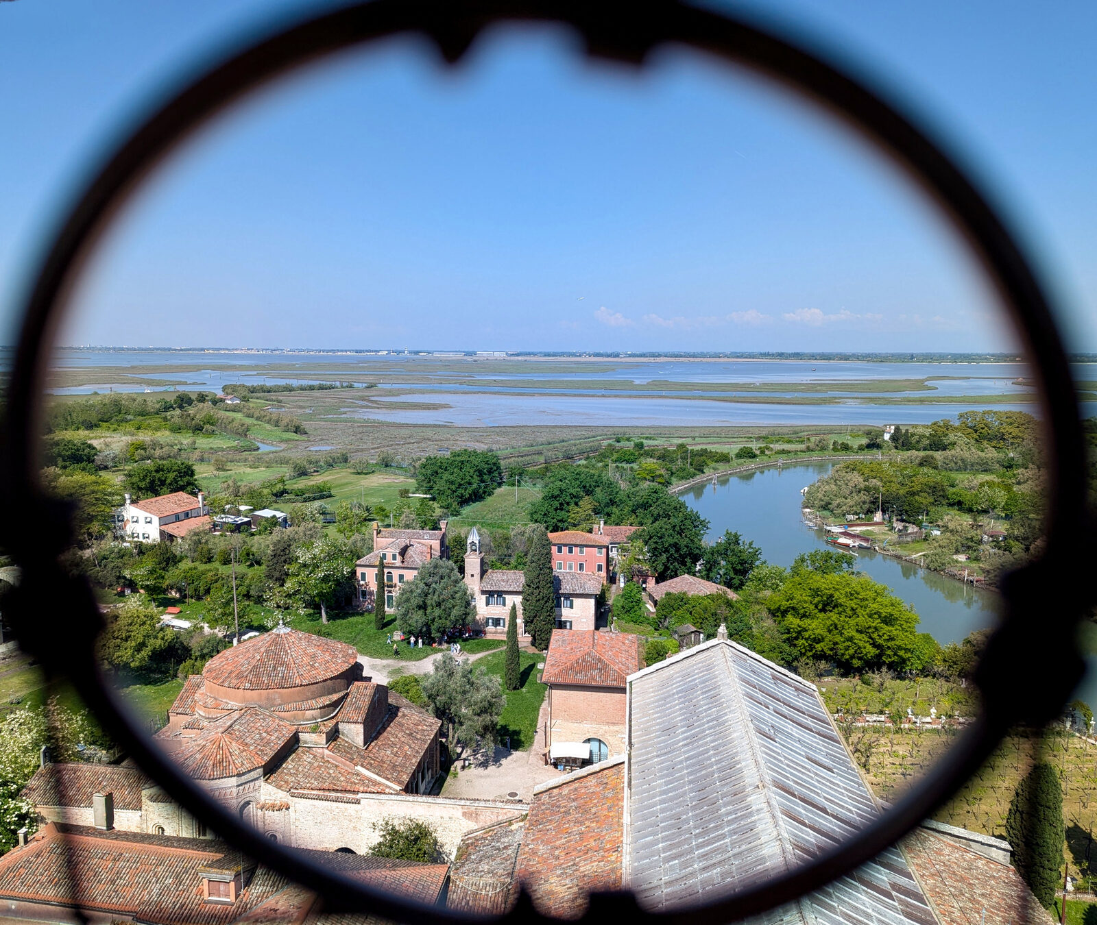 Torcello Campanile : Perhaps just use the round openings in the net