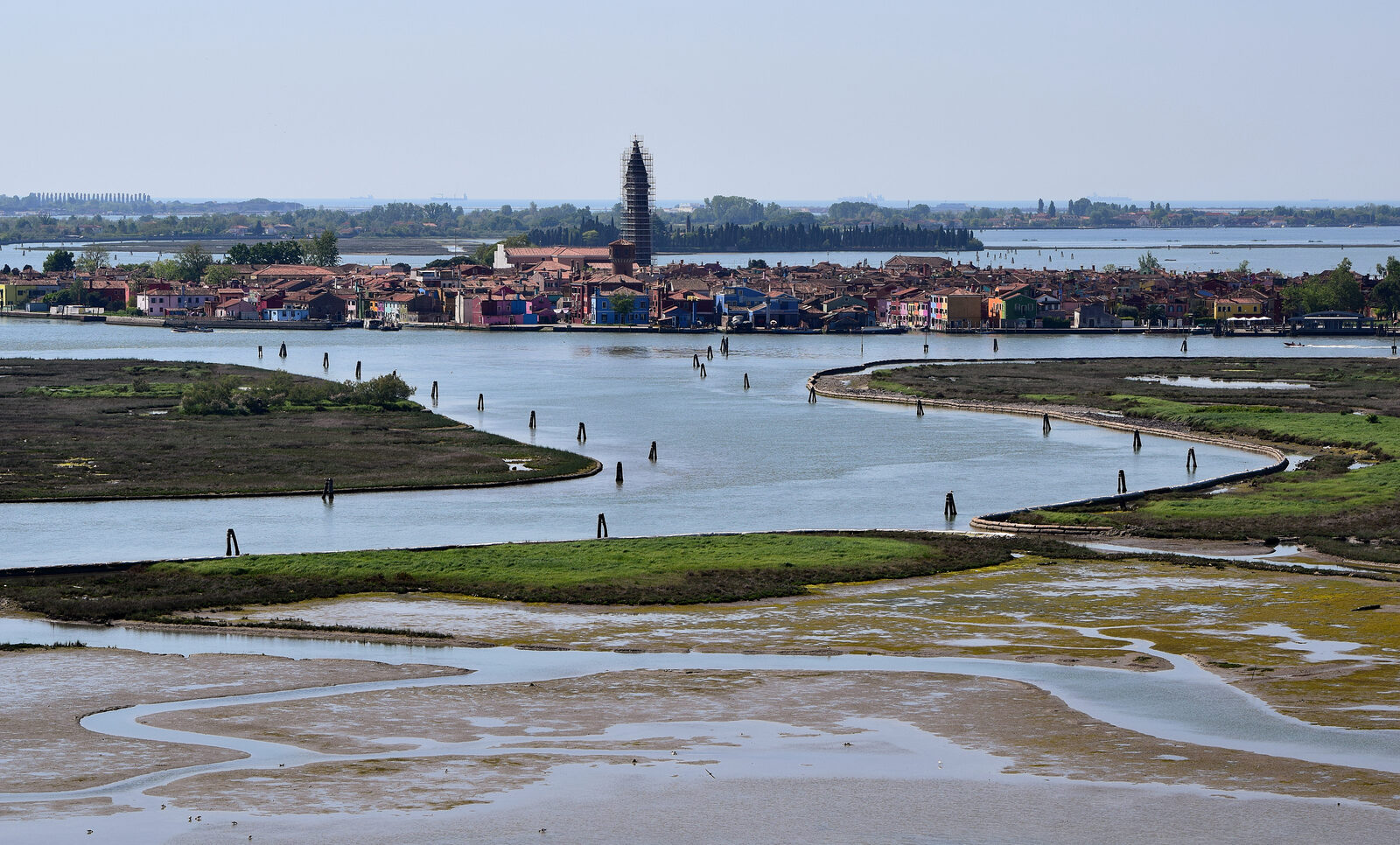 Torcello Campanile : And closer, Burano