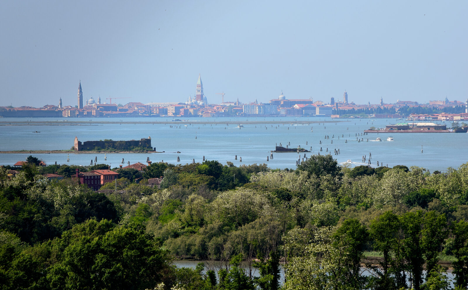 Torcello Campanile : Venice is visible in the distance — though this photo was taken with a 300mm telephoto lens
