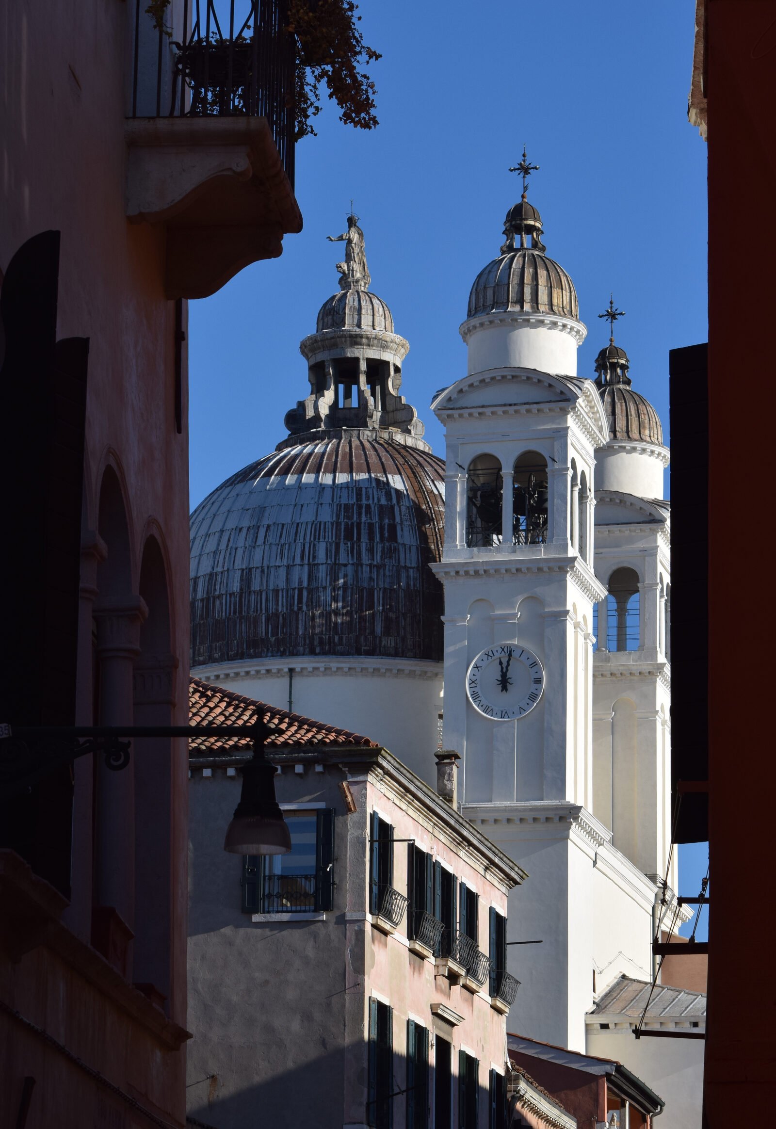 Santa Maria della Salute : The 2 white bell towers flanking the main dome