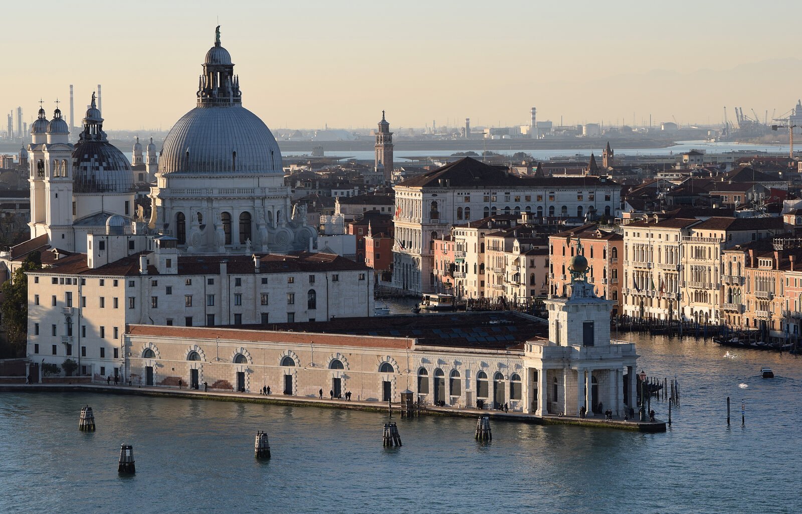 Santa Maria della Salute : Next to Punta della Dogana - as seen from the bell tower of San Giorgio Maggiore