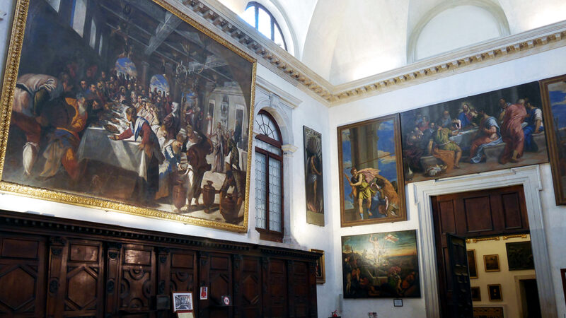 Santa Maria della Salute : Yet, the standout is undoubtedly Tintoretto’s monumental 'Wedding Feast at Cana' (to the left) originally painted for the dining hall of the Crociferi convent