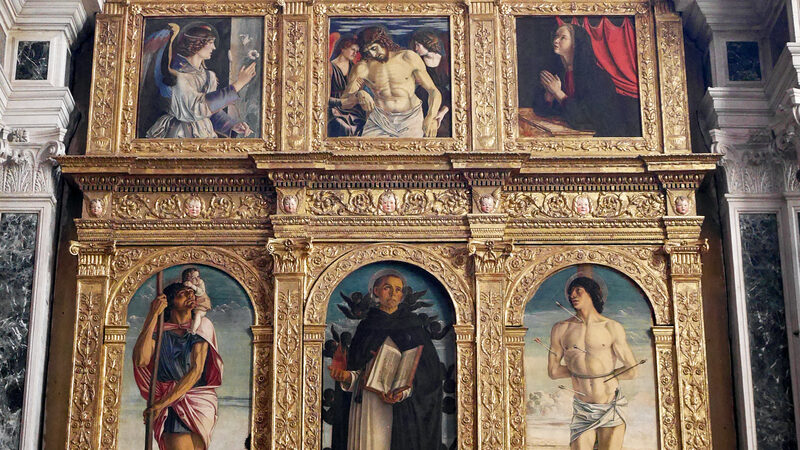 Santi Giovanni e Paolo : Polyptych of St. Vincenzo Ferreri by Giovanni Bellini