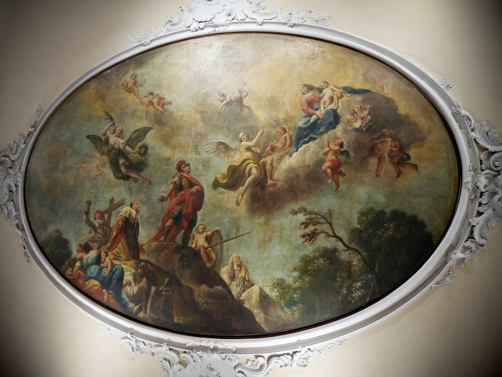 Scuola Grande di San Teodoro : During the concert, your eyes will inevitably be drawn to the marvelous ceiling, which depicts the soldier St. Theodore offering Venice as a gift to the Virgin Mary
