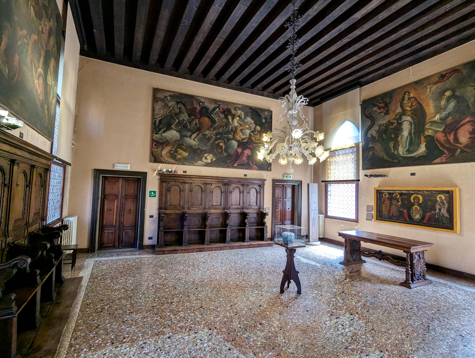 Scuola Grande San Giovanni : Here, four impressive paintings by Palma Giovane depict 'Episodes of the Apocalypse'