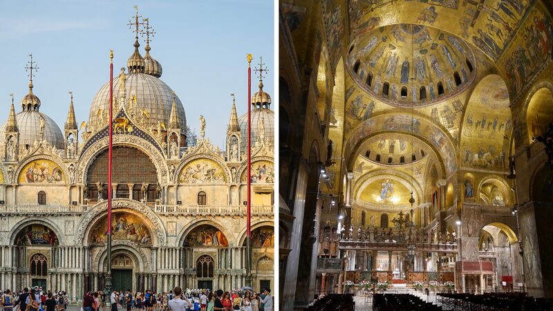 St. Mark's Basilica : From its elegant exterior to the sea of golden mosaics inside, there's simply so much to experience at Venice's so-called Church of Gold