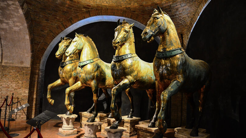 St. Mark's Basilica : The highlight of the museum is that you get to see the original copper horse statues that once stood on the facade