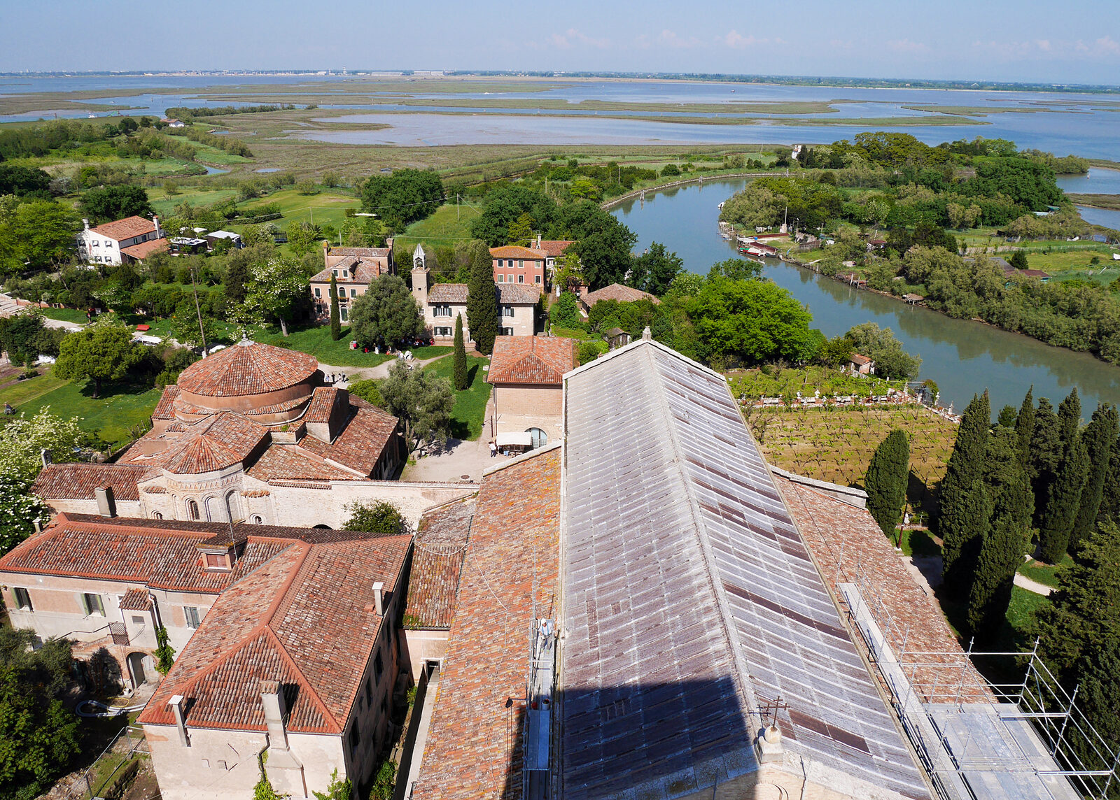 Torcello : You can see these remaining buildings from above when you climb Torcello Campanile. Beyond them, it’s mostly marshland.