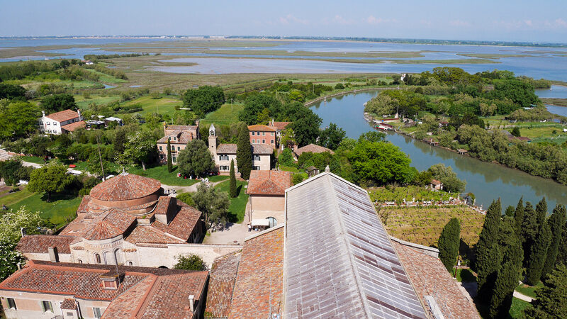 Torcello : You can see these remaining buildings from above when you climb Torcello Campanile. Beyond them, it’s mostly marshland.