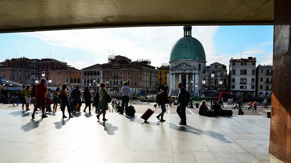 Train Station : Once you exit the train station, you're immediately immersed in the bustling atmosphere of Venice