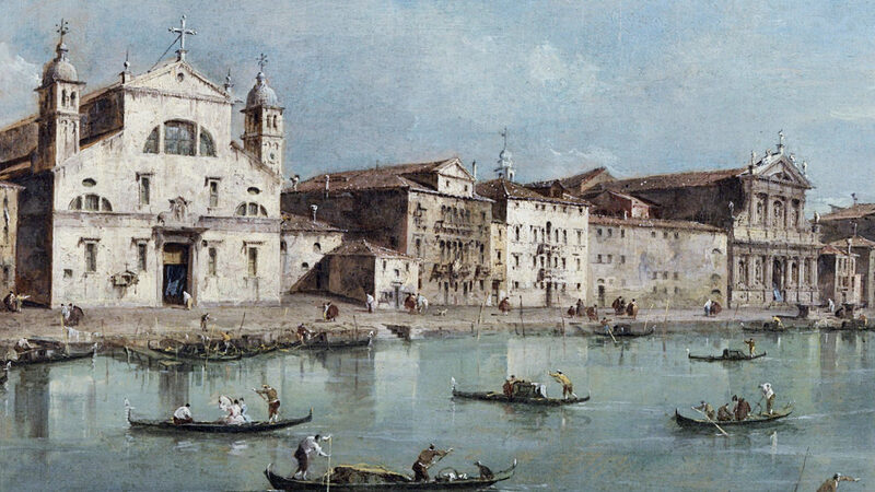 Train Station : Even though the church on the right still stands today, the train station replaced the Santa Lucia church pictured here on the left